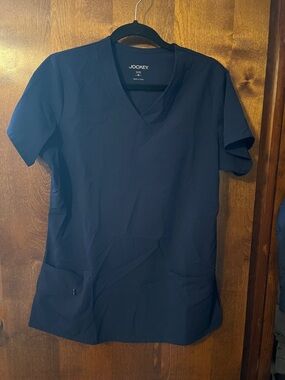 Jockey Women's Short Sleeve V-Neck Top - Navy